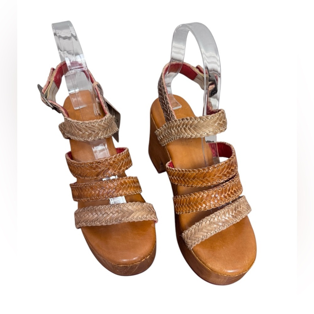 Bed Stu Voicing Braided Leather Platform Sandals - Picture 2 of 8